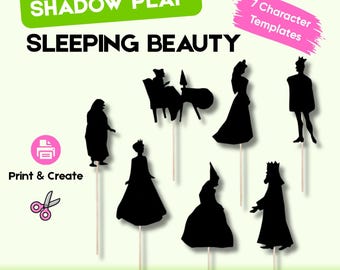 Shadow Play - Sleeping Beauty | Fairy Tale Shadow Theater | Kids Storytelling Activity | Classroom Drama Craft | Printable PDF for Teachers