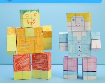 Block Figures | 4 Minecraft-Style 3D Figures | Volume Calculation Activity | Math Craft | STEM Classroom Learning | Geometry Project