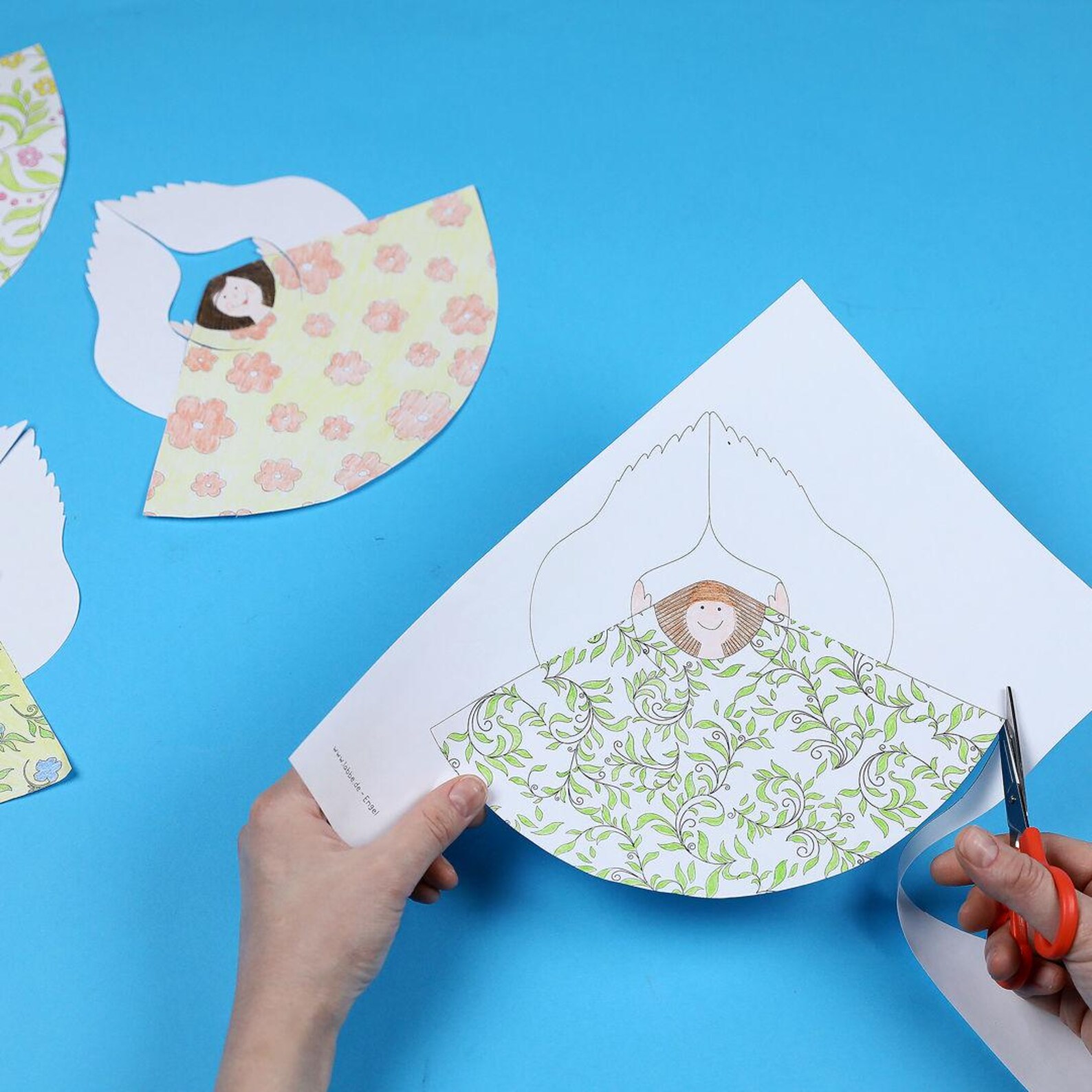 Printable Christmas Angel Templates DIY Paper Craft (PDF Pattern