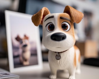 Custom 3D Pet Action Figure: Personalized Pet Memorial Figurine