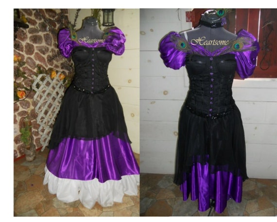 Victorian Saloon dress Masquerade gown Mardi Gras