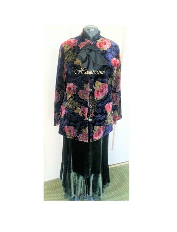 Victorian Edwardian costume outfit velvet duster s