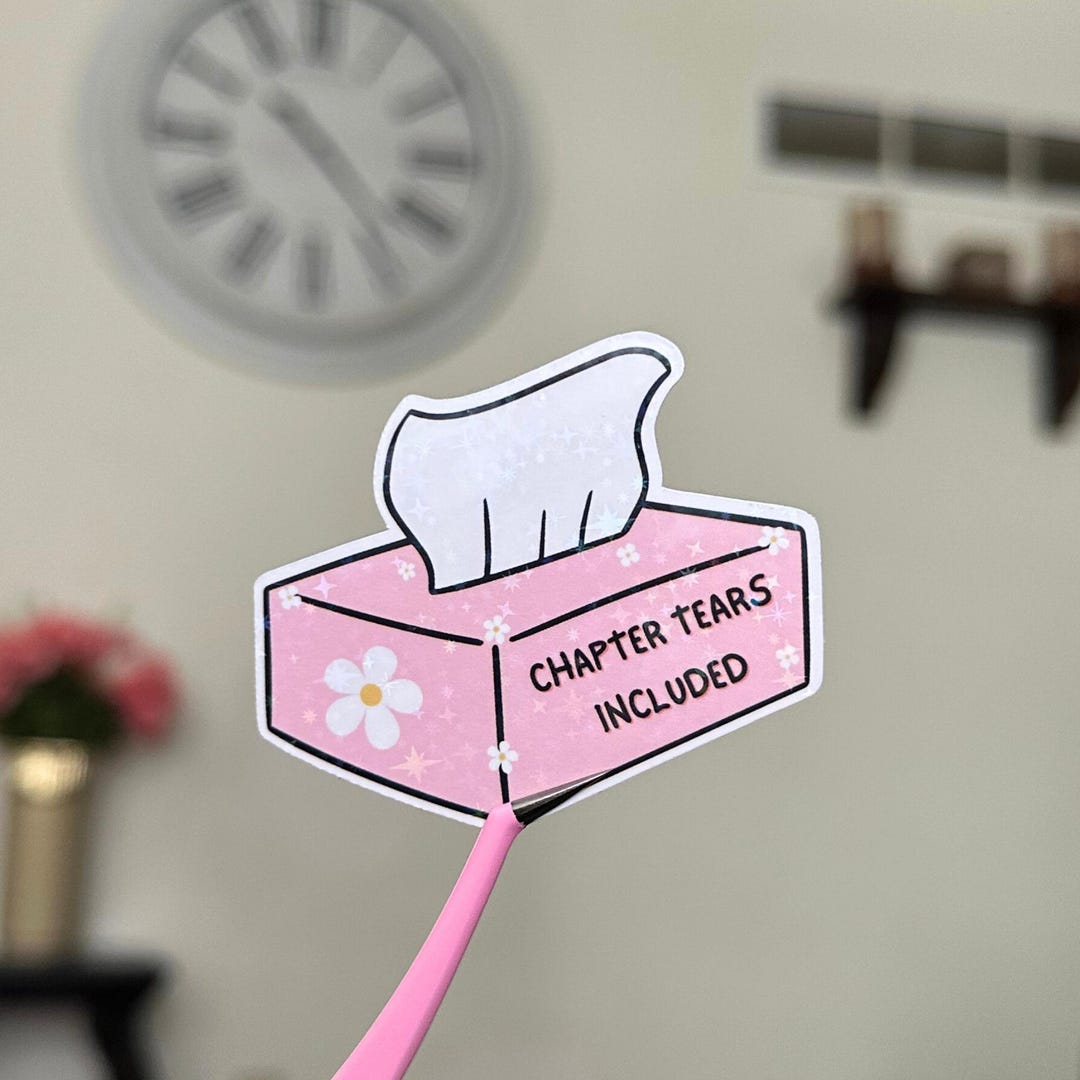 Tissue Note Sticker Chapter Tears Included Tissue Box Sticker, Holographic Tissue Box ...