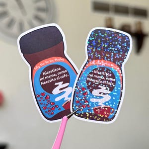 Necesito a Mi Mama Como Necesito el Cafe Sticker, Latina Sticker, Mama Latina Sticker, Funny Spanish Quotes, Mama Stuff, Gift For Mom