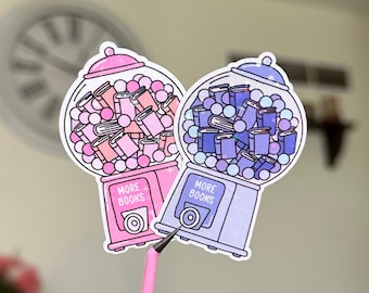 More Books Gumball Machine Sticker, Book Lover Sticker, Gift for Book Lover, Booktok, Reading Sticker, Kindle Sticker, Candy Machine Sticker