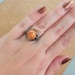 Riverstone Brown Ring - Jewelry Rings - Size 7.5 - Orange Ring - Brown ...