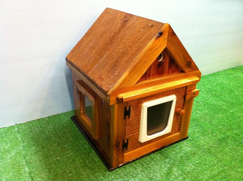 CUSTOM Outdoor Heated Cedar LUXURY Cat House bed shelter Etsy