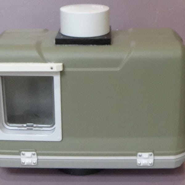 LARGE CAT POD/ 1 Lg Door, Deluxe Heat, heated, house, bed, shelter, condo, tube, cabin