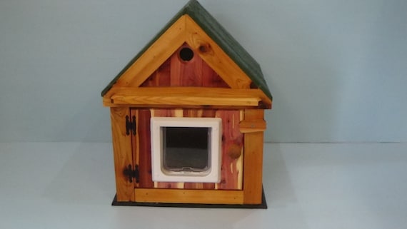 insulated cedar cat house