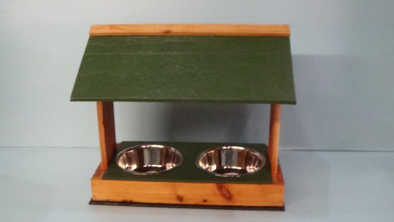 Large Outdoor Dog Feeder Cat Feeder Cat Bowls Dog Bowl Dog Etsy