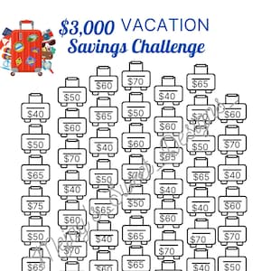 Three Thousand Vacation Savings Challenge