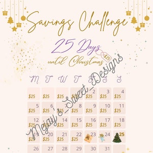 Christmas Savings Challenge