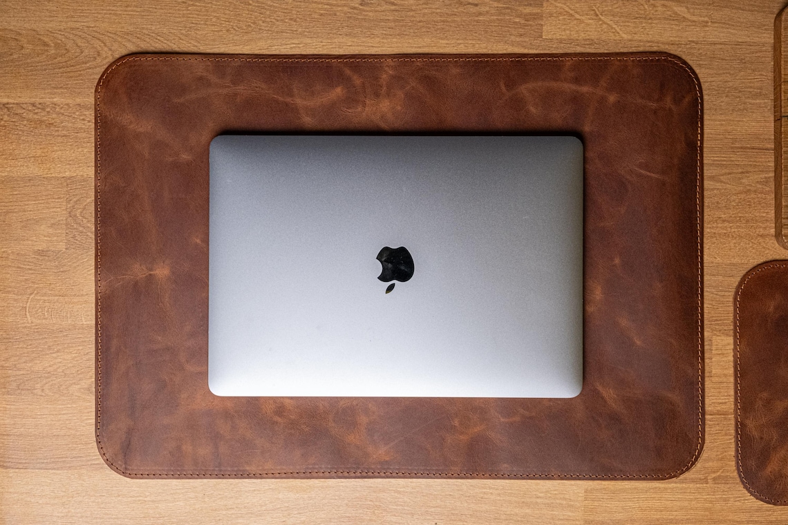 Personalized Leather Desk Mat: Custom Size Office Desk Pad - Etsy