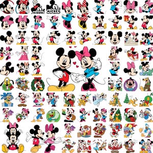 300+ Minnie Mouse Svg, Mickey Mouse SVG Bundle, Mickey Mouse Png, Svg files for cricut, Silhouette, Mouse Vector, Cartoon Cliparts