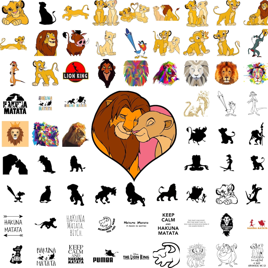 Paquete SVG de El Rey León, Cliparts SVG de El Rey León para ...