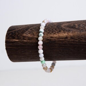 6.7in Natural Women&#39;s Jade Bead Bracele, 5.5mm Gradient Beads,  Elegant&Minimalist Design Strings Jewelry, Friendship Bracelet,Gifts for her