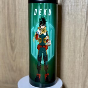 Deku My Hero Academia Tumbler: Insulated Anime Water Bottle with Straw