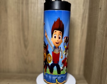 Paw Patrol Water Bottle: Stainless Steel Kids Tumbler, Back to School