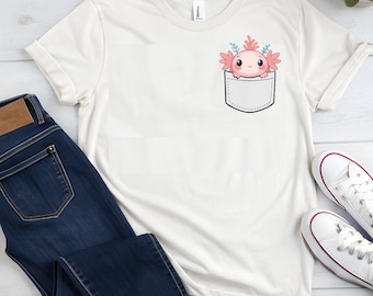 Kawaii Axolotl Design: SVG + PNG Clipart