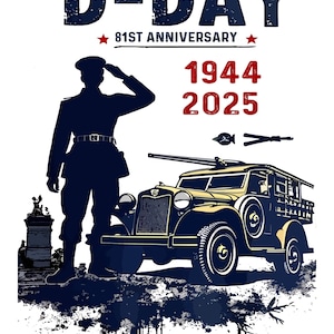 Omaha Beach D-Day 81 st Anniversary Honor History PNG SVG