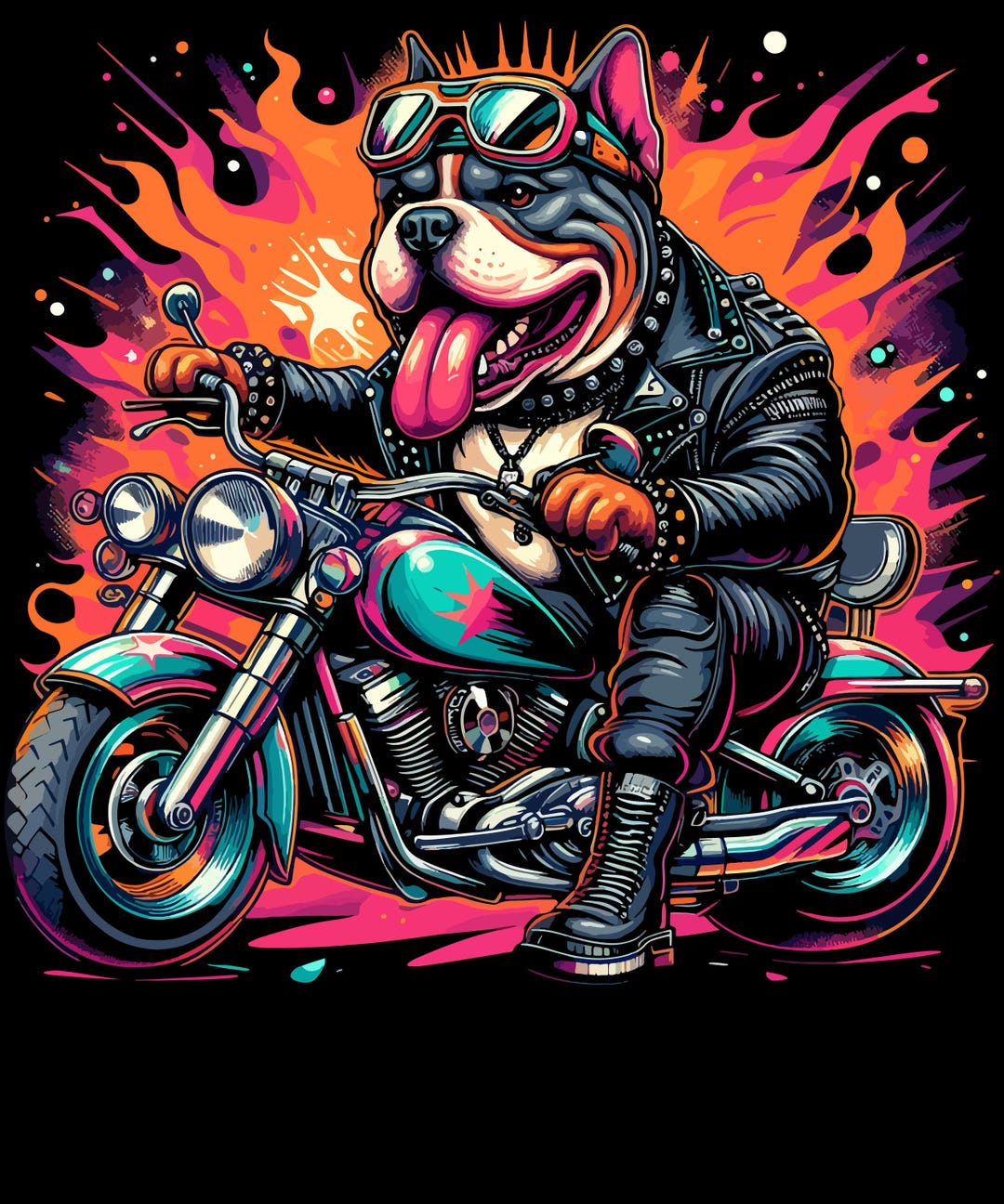 Vector Dogs Riders Biker Dog SVG PNG: Motorcycle Rider Clipart for Cricut & Sublimation - Etsy