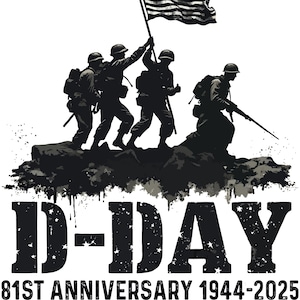 Omaha Beach D-Day 81 st Anniversary Honor History PNG SVG