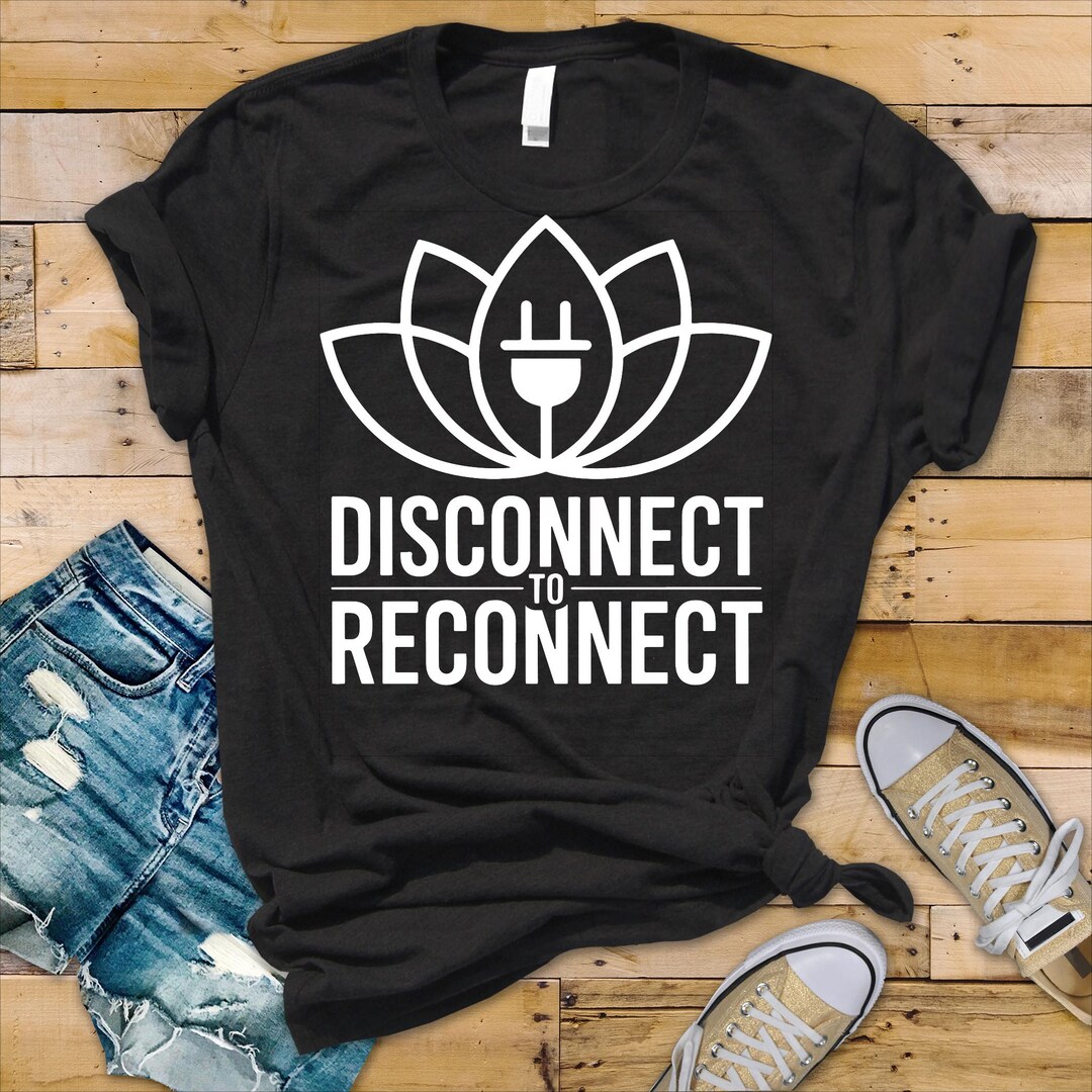 Disconnect to Reconnect SVG PNG | Mindfulness Lotus Design | Digital ...