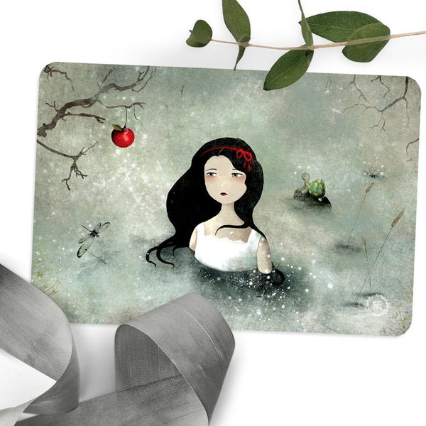 Snow White - Illustrated Postcard