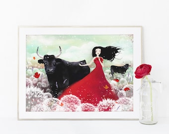 Camargue - Deluxe Edition Print - Whimsical Art