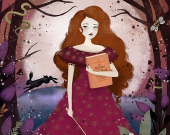 The Spell Book - Deluxe Edition Print - Whimsical Art