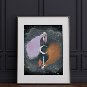 The Moon Sisters - Deluxe Edition Print - Whimsical Art