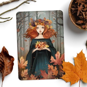 Mabon - équinoxe d'automne - carte postale illustrée - art ésotérisme - païen - sabbat - wicca - sorcellerie