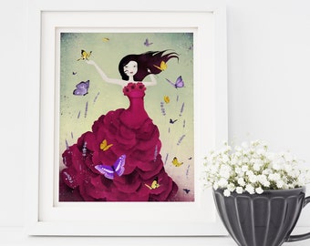 Mariposa - Fine Art Print - Abstrakte Kunst - Schmetterling Liebhaber