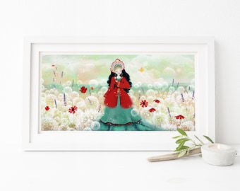 Vasilisa - Spring Edition 1/80 - Deluxe Edition Print - Whimsical Art