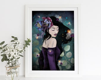 Fireflies - Deluxe Edition Print - Whimsical Art