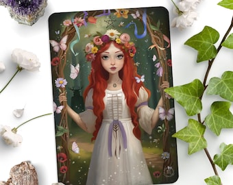 Beltane - Cartolina illustrata - Arte esoteristica - Pagano - Sabbat - Primo maggio - Stregoneria