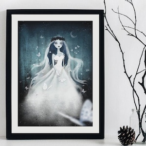 Corpse Bride 14/100 - Fine Art Print - Whimsical Art