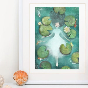 Lotus - Deluxe Edition Print - Whimsical Art