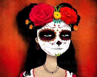 Catrina - Dia de los Muertos - Day of the Dead - Open Edition Print - Whimsical Art