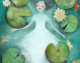 Lotus - Kunstdruck - zauberhafte Kunst