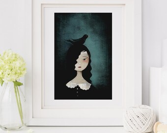 Blackbird - Deluxe Edition Print - Whimsical Art