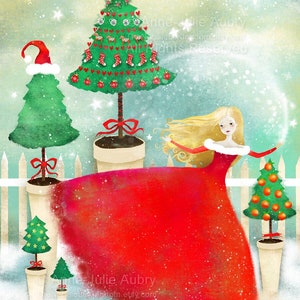 Christmas Magic - Open Edition Print - whimsical art