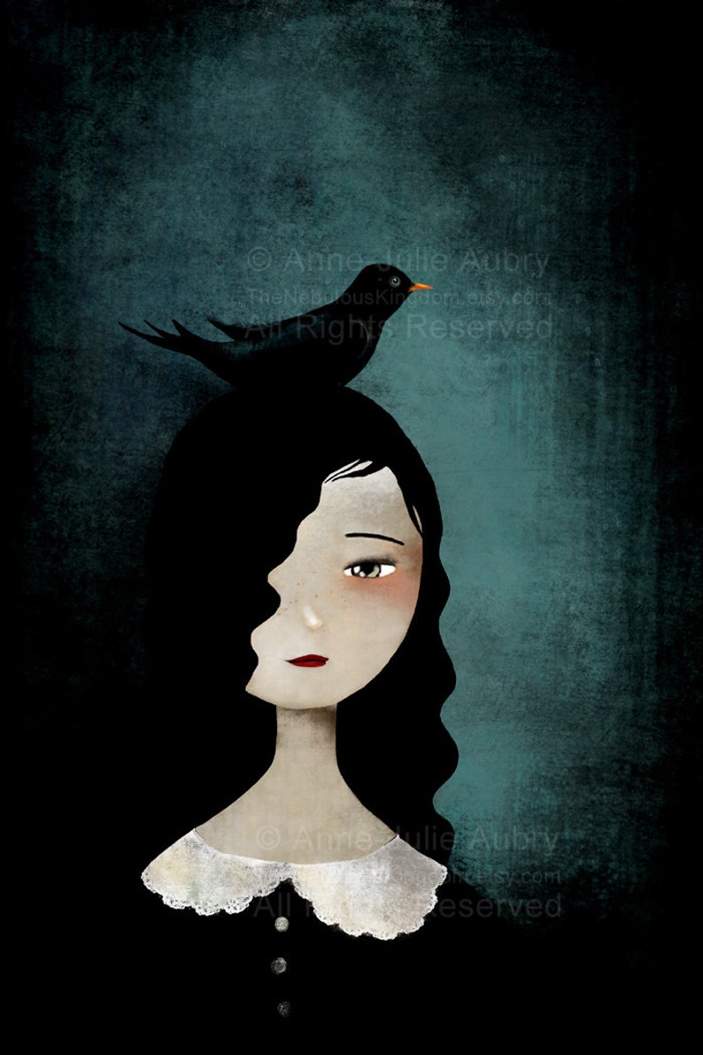 Blackbird Deluxe Edition Print Whimsical Art image 2