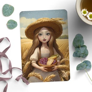 Lughnasadh - Lammas - Cartolina illustrata - Arte esoterica - Pagano - Sabbat - Stregoneria