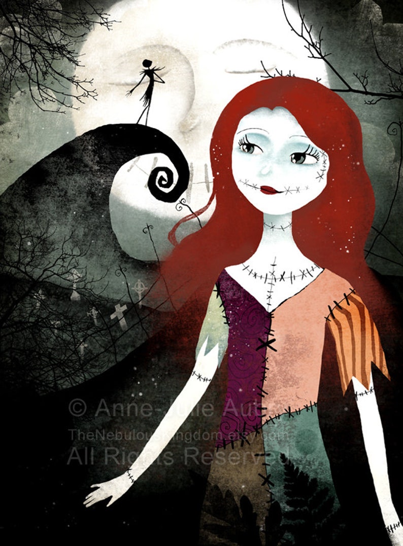 A Nightmare Before Christmas 53/100 Deluxe Edition Print Whimsical Art image 2