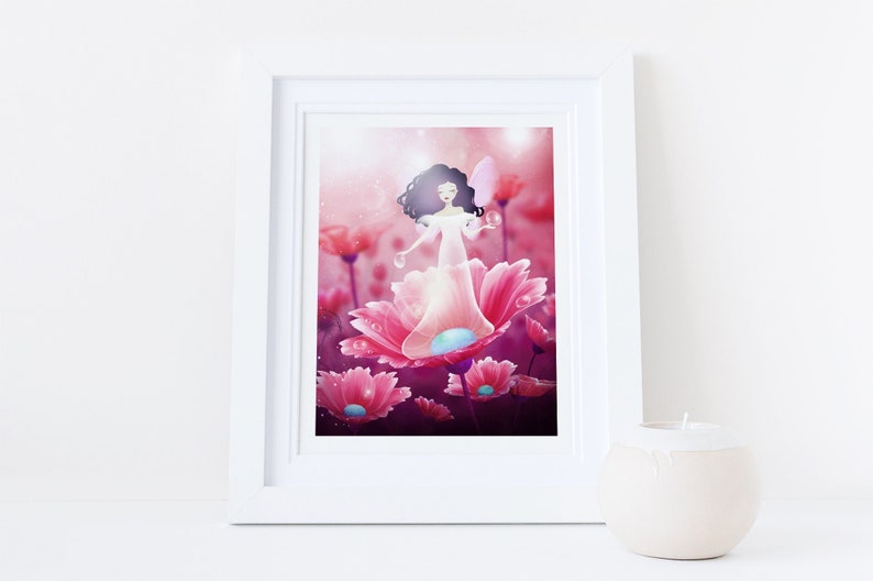 Dew Fairy Deluxe Edition Print Whimsical Art image 1