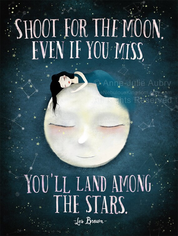 Shoot for the Moon. Even if you miss you'll land among Etsy