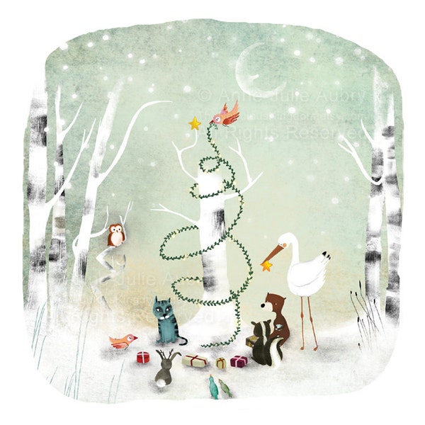 An Enchanted Christmas - Open Edition Print - Whimsical Art
