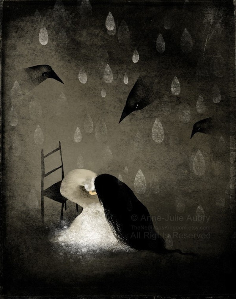 This Glorious Sadness Open Edition Print Whimsical Art image 1