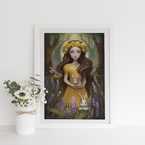 Ostara Deluxe Edition Print Esotericism Pagan Art Sabbat Wiccan image 3